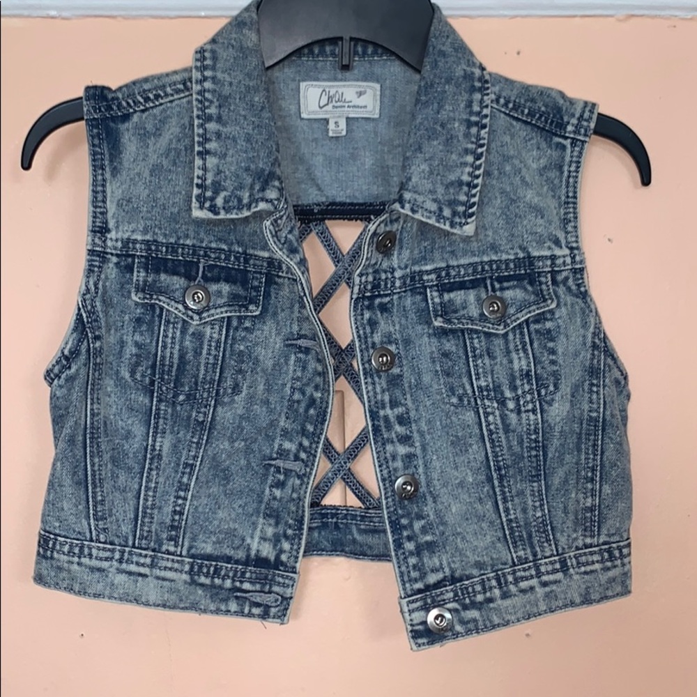 Juniors Crop Jean Jacket